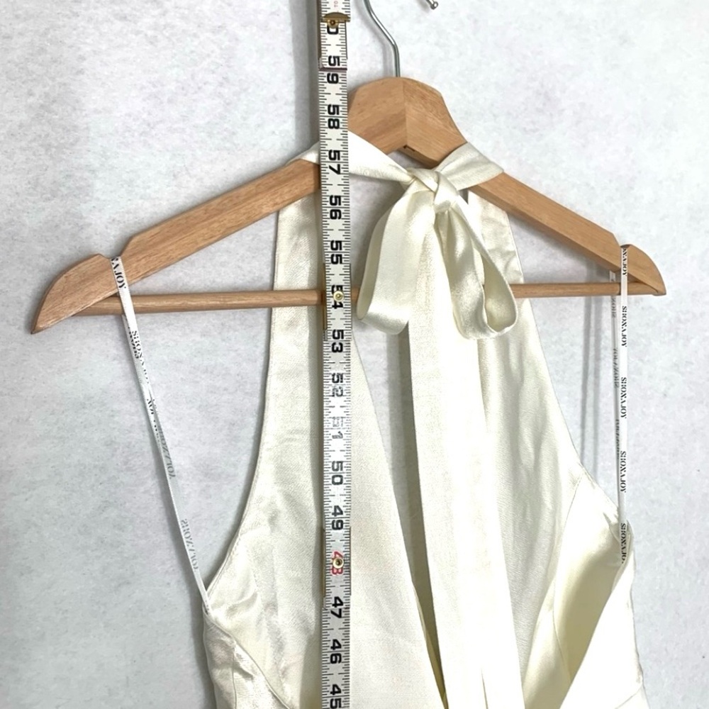 SHONA JOY Dillon Cowl Neck Maxi Dress in Seabreeze White Size 4 - Picture 12 of 16